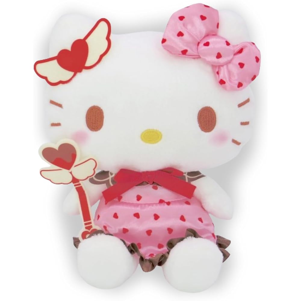 Nakajima Corporation Sanrio Characters Magical Heart Hello Kitty Plush Toy Small 19x15.5x13cm