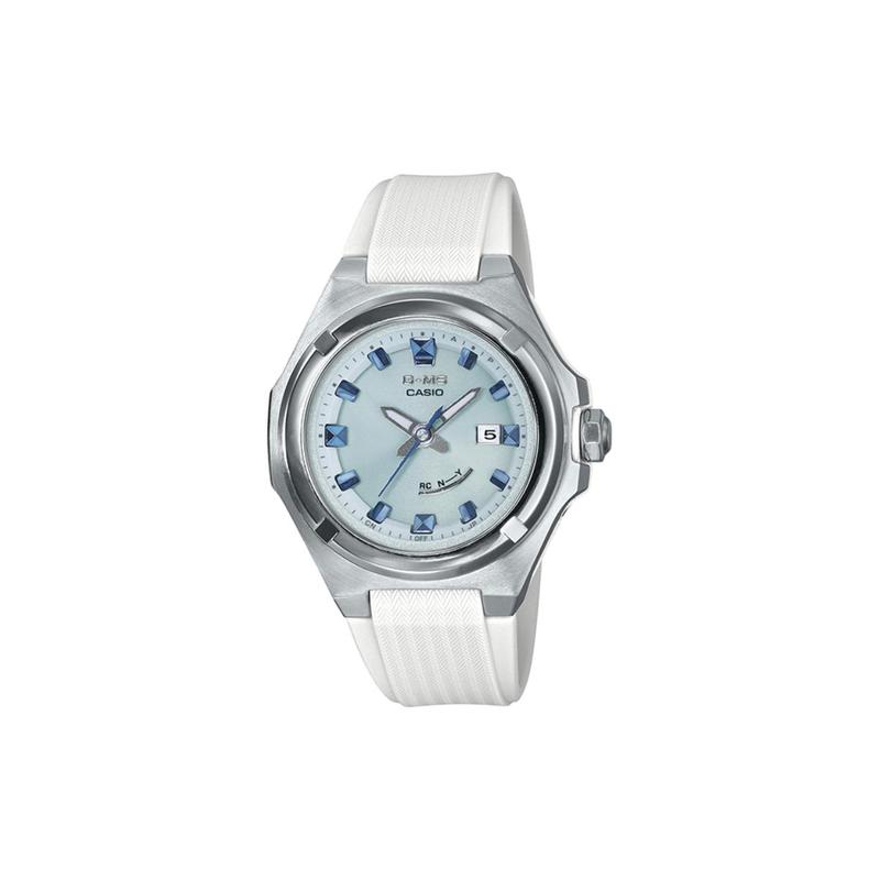 

Casio BABY-G 100 meters waterproof, fashionable, casual, solar quartz movement, resin strap, Japanese and Korean watch, women s watch, MSG-W300-7AJF синий