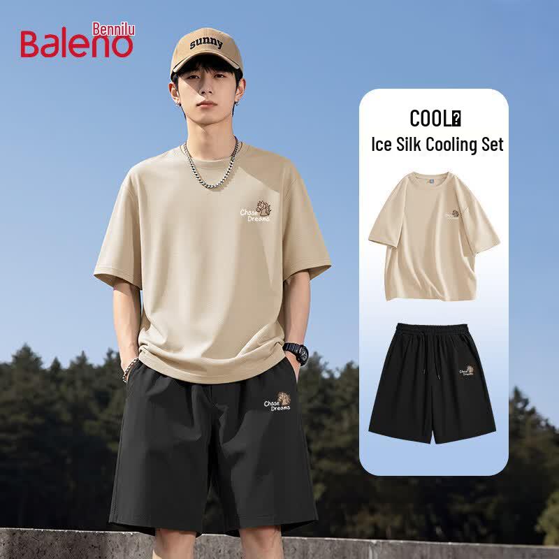 Baleno Men s Sporty Round Neck T-Shirt & Pants Set 3XL