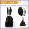 Automatic Shift Knob W/ Boot Cover for Volkswagen Tiguan 12-15 Faux Leather