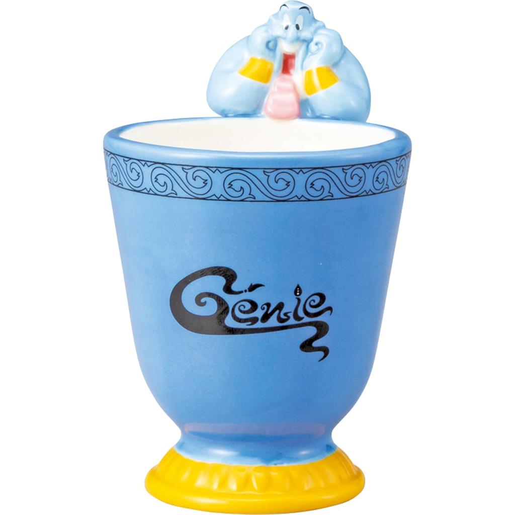 Disney Genie Goblet Diameter 11 x Perfect as a Birthday Gift or SAN4523 "Aladdin" Teacup/Mug, Approx. 210ml, 10cm, Blue, Tableware,