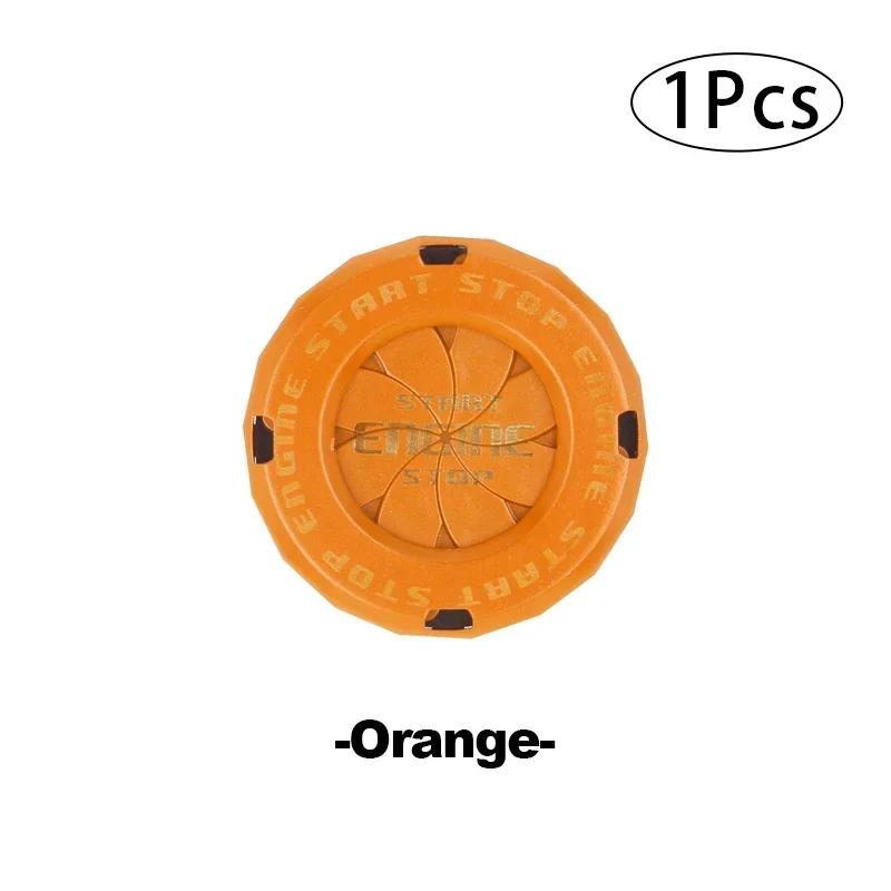 Engine Start Stop Button Cover Translucent Ignition Switch Protection Cap One-key Start Rotating Protective Cover for Most Cars