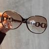 Leopard Print Brown Lens Reading Sunglasses with Large Gradient Frame