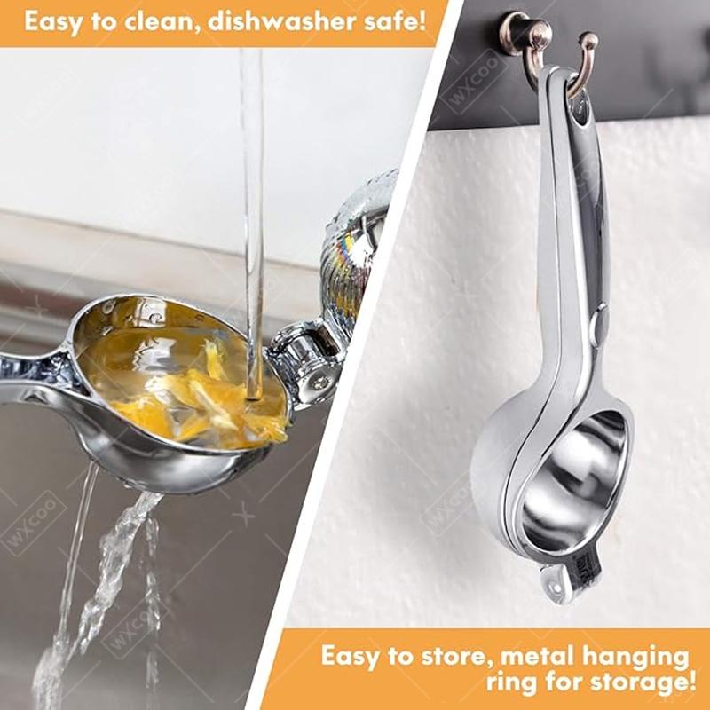 Lemon Squeezer Manual Citrus Juicer Stainless Steel Lime Squeezer Lemon Juicer Squeezer Lemon Pressing Juicer Easy  to Clean