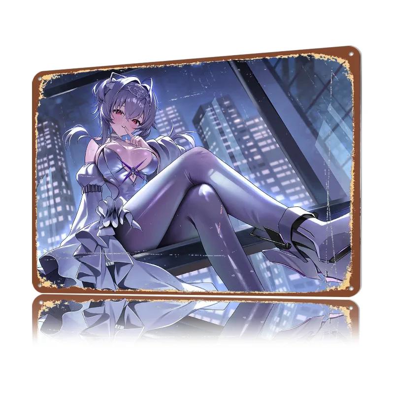 Liberalio Goddess Of Victory D Printed Texture Poster Personalized Wall Art Retro Metal Tin Signs for Office Decoration Gaming