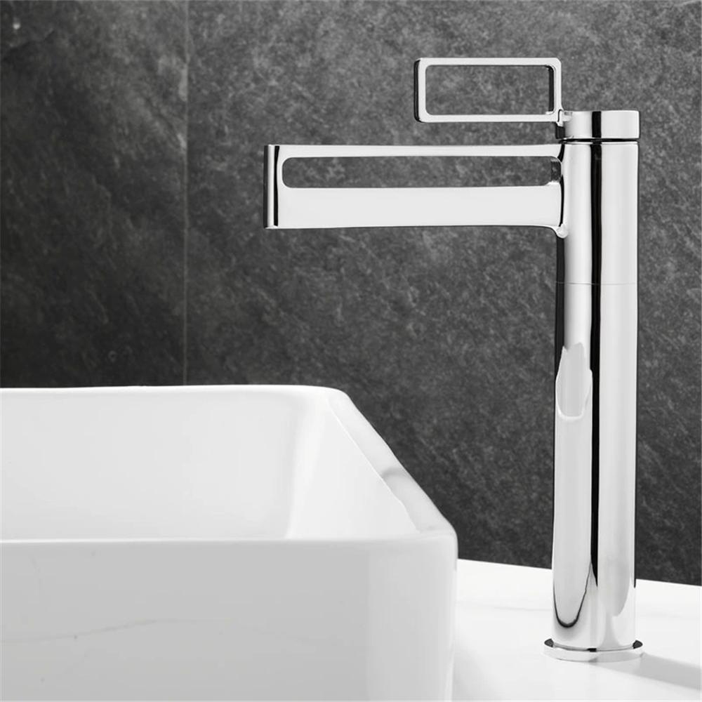 Gold Bathroom Faucet Hot & Cold Black Basin Faucets Brass Bathroom Sink Faucet Deck Mounted Lavotory Faucet Mixer Water Tap