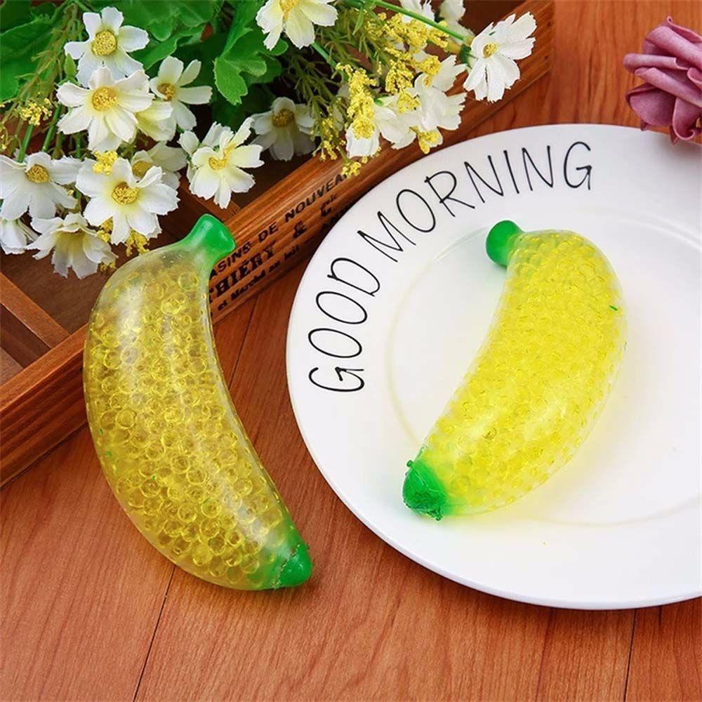 Bead Squeeze Toys Autism Toys Stress Reliever Mini Ball Toy Simulation Fruit Banana Sensory Toy