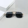 Rimless Aviator Sunglasses - Double-Beam, Metal Frame with UV Protection