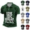 Men's Casual Letter Print Short Sleeve T-Shirt
