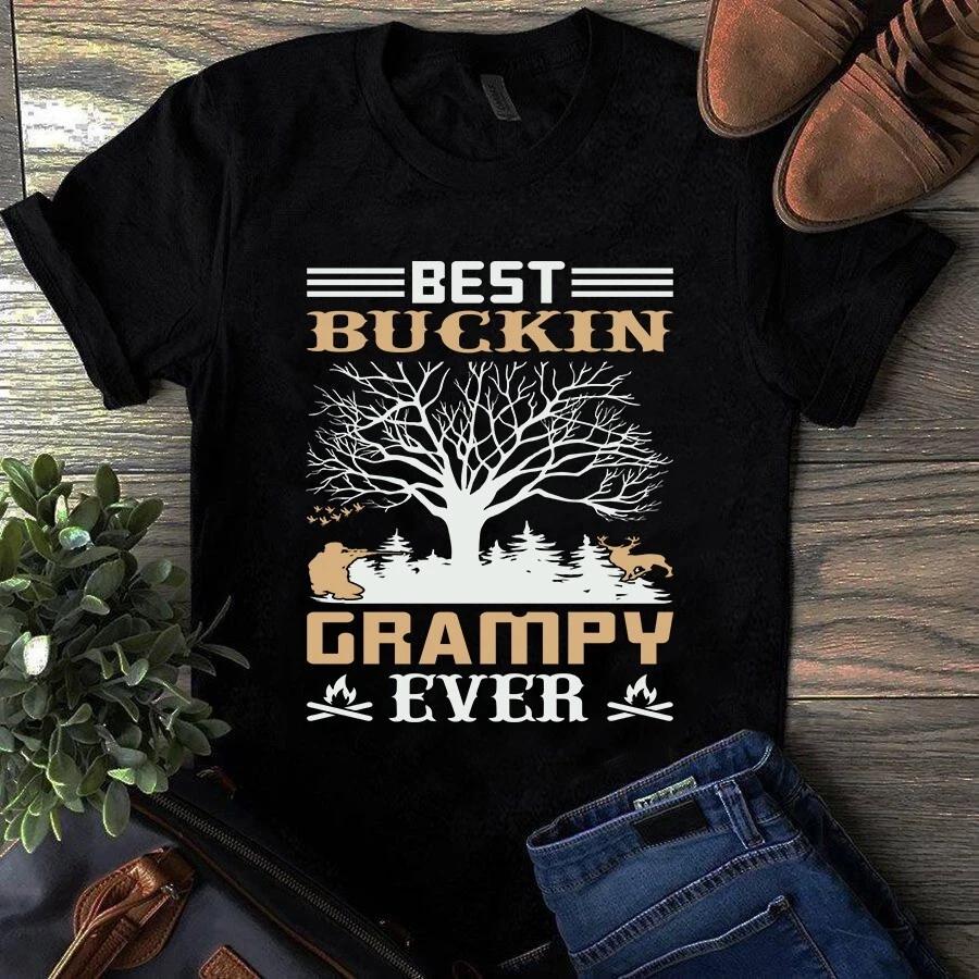 Men s and Women s T-shirts Best Buckin Grampy Every Hunting Grandpa Dad S