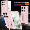 Custodia per Telefono con Supporto da Polso Cernierato per Motorola Moto Razr Fold Ibrida TPU+PC Pellicola Protettiva per Schermo Cover con Supporto Antiurto