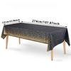 274*137cm Small Polka Dot Disposable Tablecloth Thickened Waterproof PEVA Tablecloth Home Wedding Birthday Party Decoration