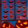 16 Pcs Lighted 3D Bat Sticker LED Halloween Bat Decorative Wall Sticker Light Up Glowing Bat Clings for Bedroom Window Wall Decor