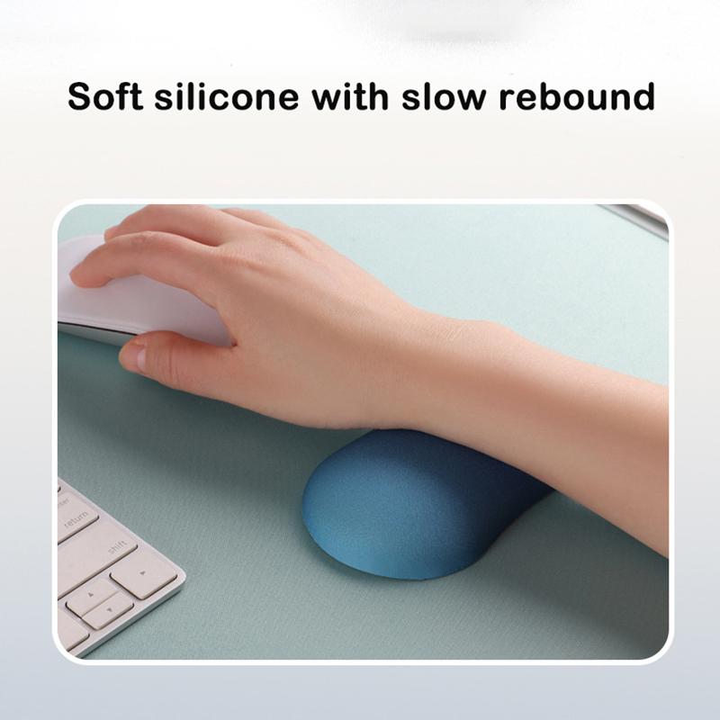 Desktop Mouse Wrist Rest Pad Silicone Mice Keyboard Hand Soft Cushion For Laptop Computer Pc Hand Pillow For Office Students