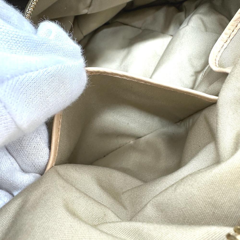 Celine Bag Filling Hand Bag Leather Beige