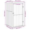Vidaxl Garden Shed, Green, 88X89X161 Cm, Galvanized Steel