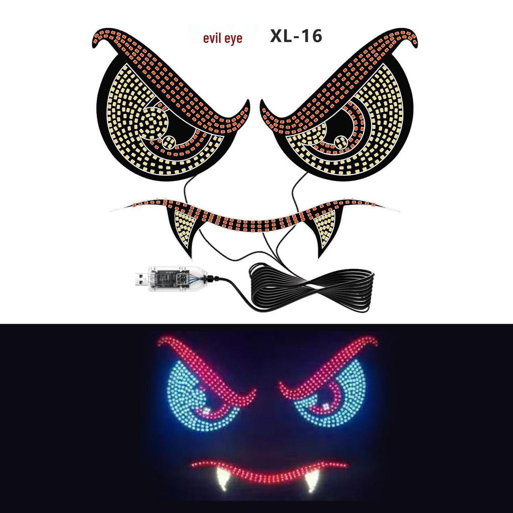 Vampire Demon Eye LED Car Light: Personalized Decorative Warning Lamp