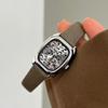 GEDI Woman Watch Elegant Wristwatches Ladies Watches Luxury Vintage Niche Leopard-Print Leather Strap Quartz Watches