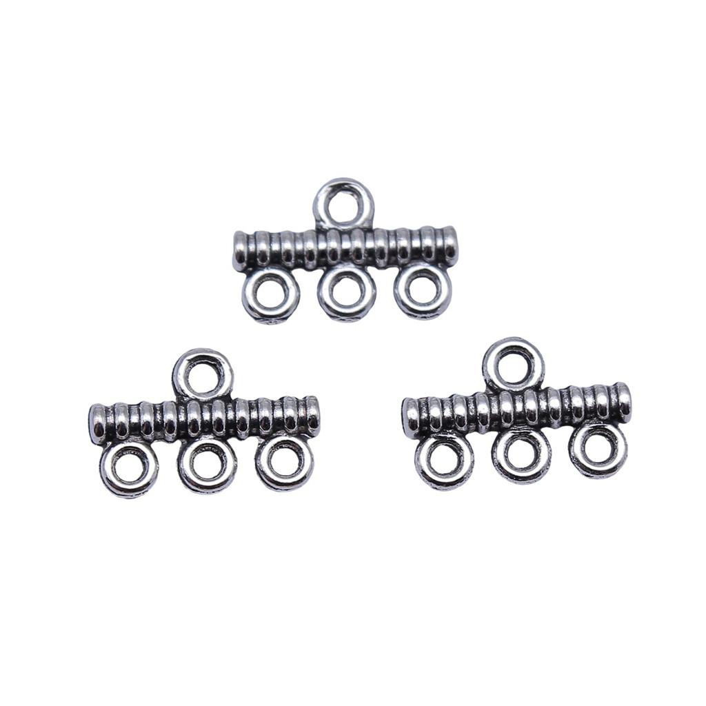 Geometric Flower Multi Loop Connectors Metal Links For Earrings Accessories Parts