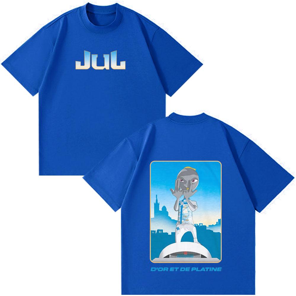 Rapper Jul Fashion Print T Shirt Unisex Unisex Harajuku Oversized Tshirt Summer Cotton Short Sleeve Loose Casual Hiphop Tshirts