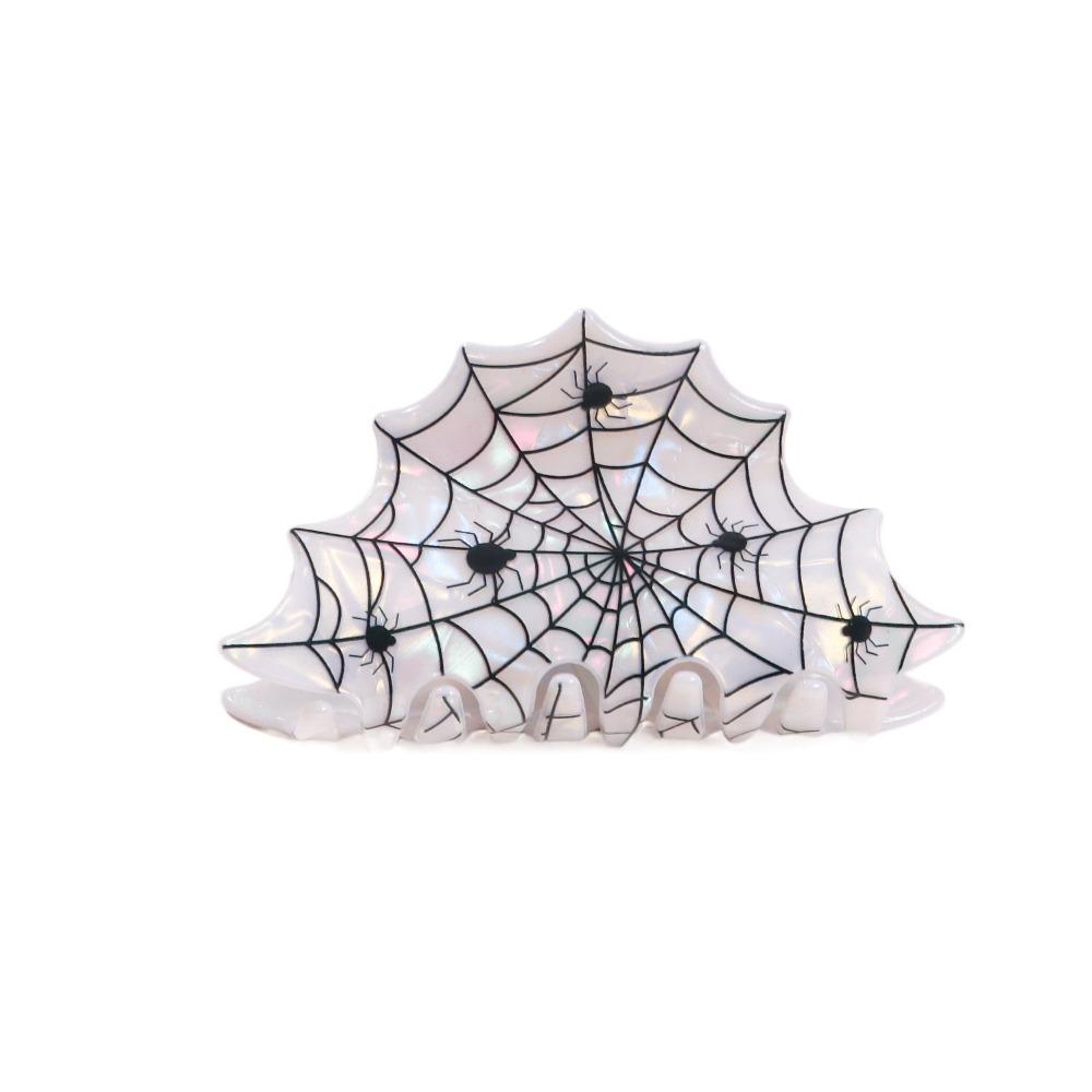 PVC Pumpkin Themed Gripper Spider Skeleton Shark Clip Headwear Halloween Hair Claw  Girls