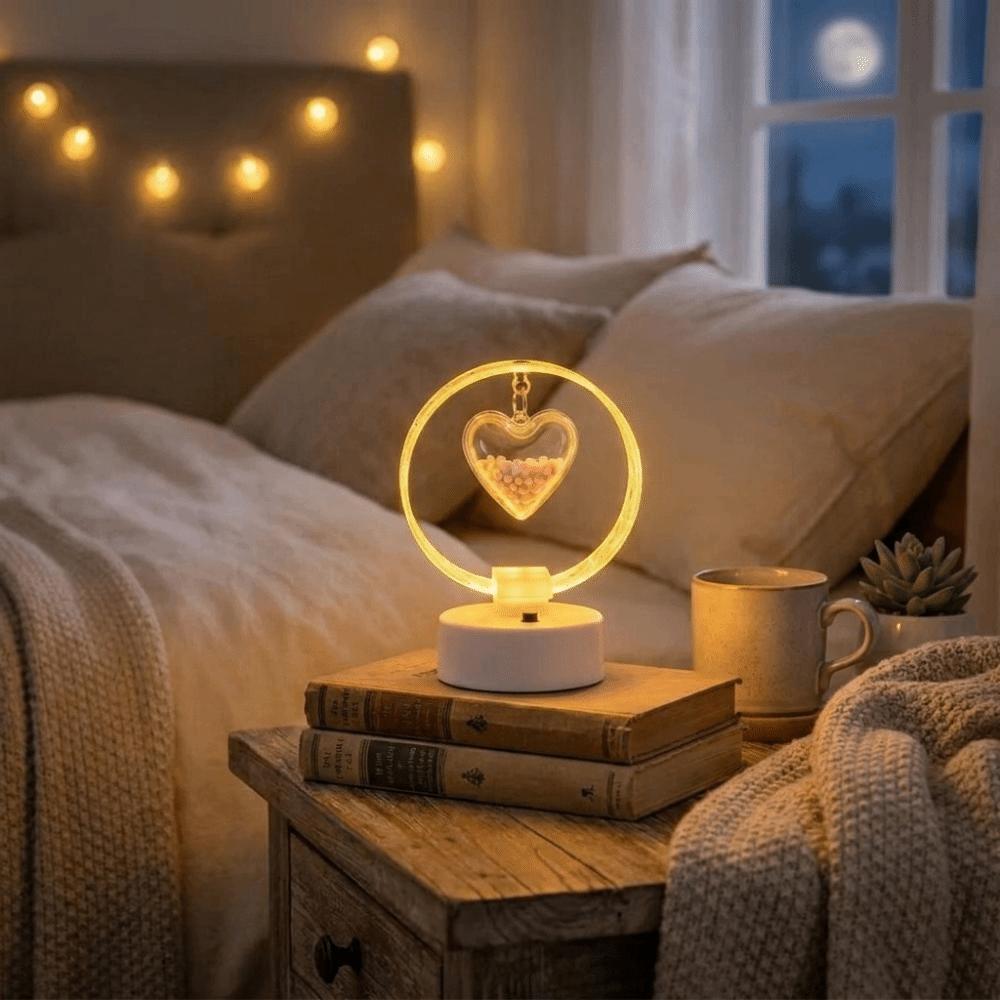 Fine Acrylic Material Warm Glow Desktop Decor Lamp Ambient Lighting Lamp  Study Table