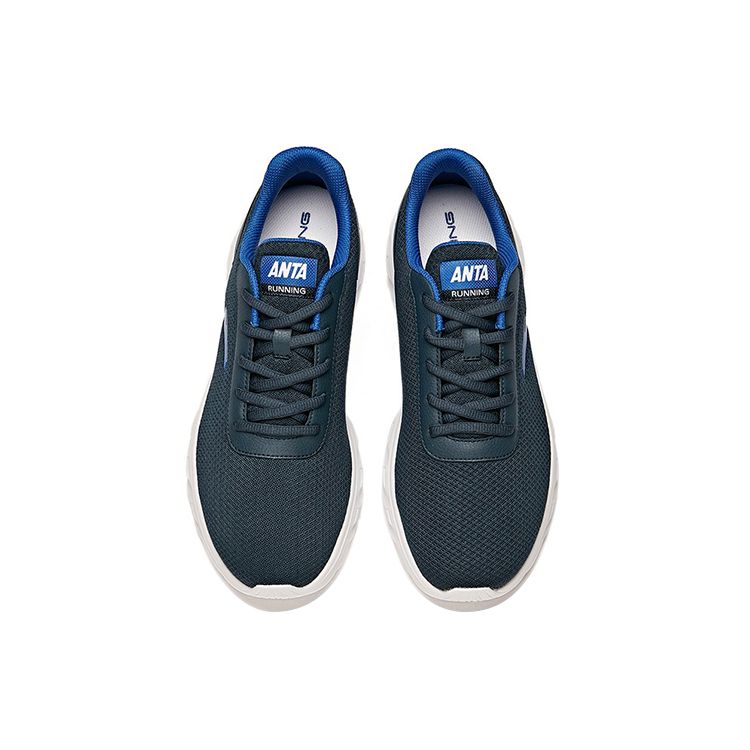 Anta Running Series Mesh Shock Absorption Non-Slip Wear-Resistant Breathable Lightweight Low-Top Running Shoes Men sneaker Deep-Blue 91915529-11