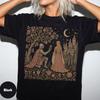 Dark Fantasy Knight Princess TShirt Gothic Romance Castle Graphic Tee