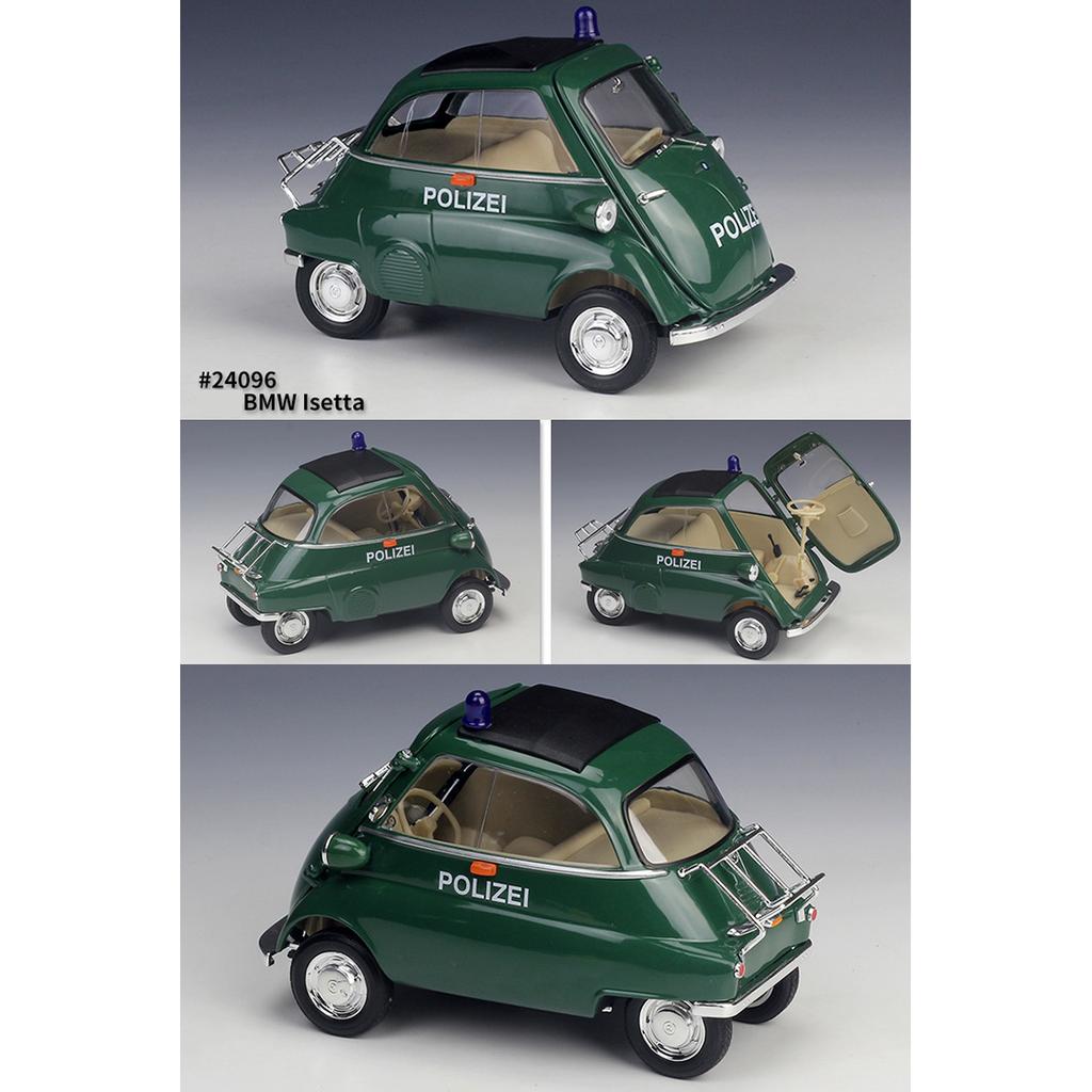 1/18 WELLY BMW Isetta Alloy Model auta Diecasts Kovová hračka Auta Model auta Vysoká simulační kolekce Dětské dárky