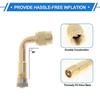 1 Set 90 Degree Tire Valve Extension W Flexible 140mm Tyre Valve Stem Extender