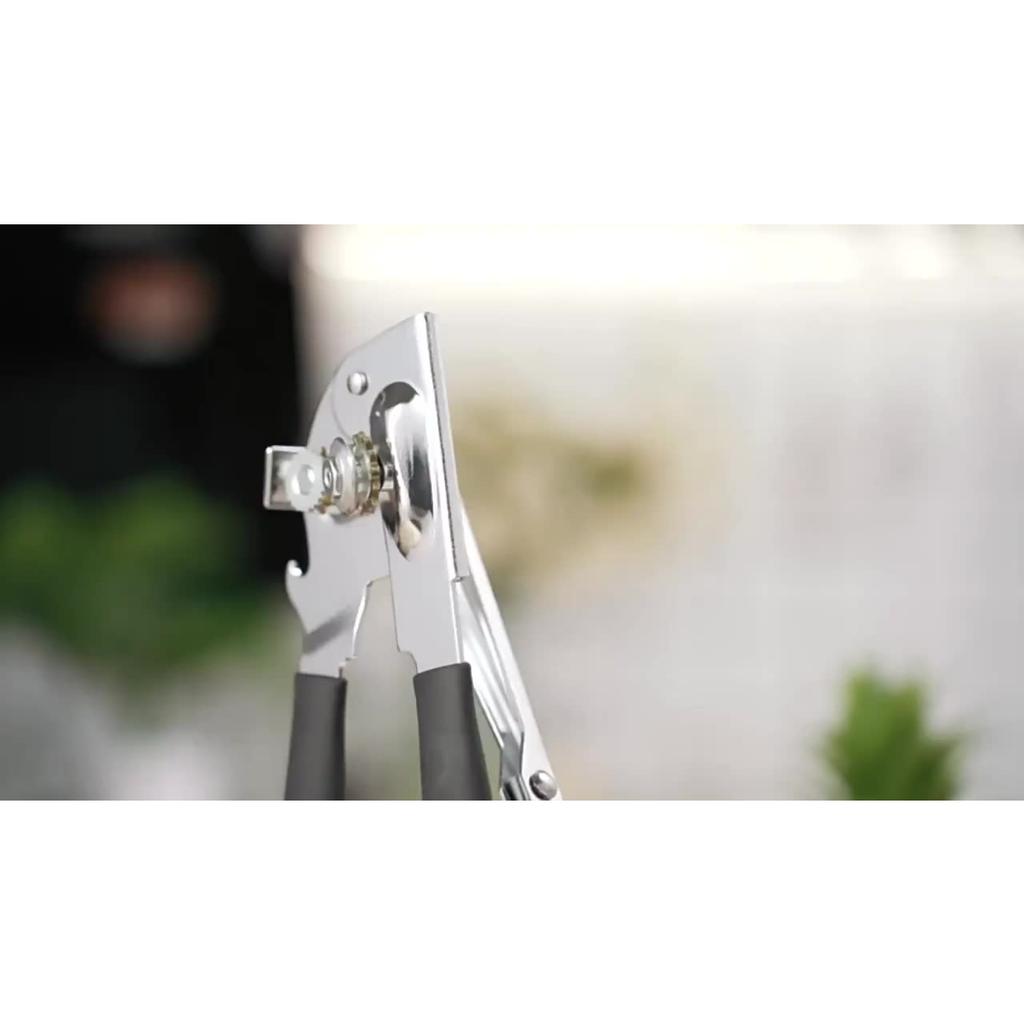Heavy Duty Manual Metal Can Opener, Ergonomic Extra Long Handle With Oversized Easy-Grip Knob For Large Food Cans Household Kitchen Gadget