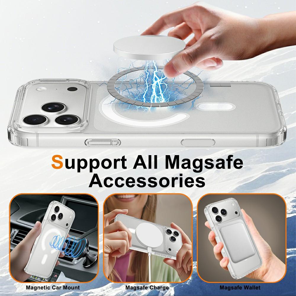 For iPhone 17 Pro Max Case Compatible with MagSafe TPU + Acrylic Phone Cover with Camera Control Button