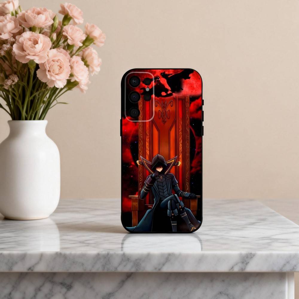 Manga The E-Eminence In S-Shadow Phone Case For Samsung S25,S24,S21,S22,S23,S30,Ultra,S20,Plus,Others Soft Black Cover