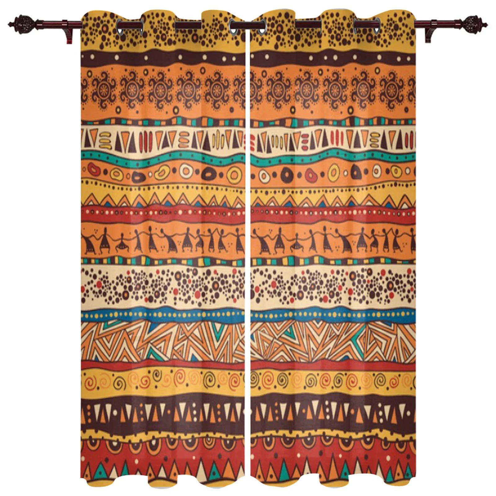 

Современные оконные шторы в африканском стиле, роскошные модные шторы для гостиной, спальни, кухни, шторы 135W x 60H(cm) x1