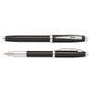 Sheaffer 100 Black Lacquer/Chrome Plated Pen (Med Fountain)