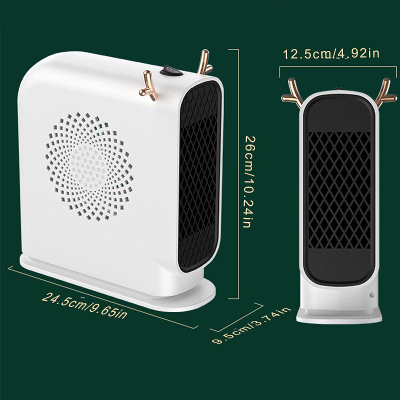 500W Electric Space Heater with Safety Protection Small Fast Heating Room Heater Winter Keep Warm Device Outdoor Heaters WWO