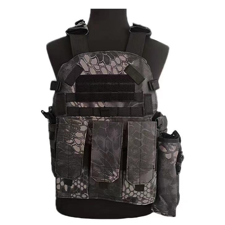 Children's Tactical Camouflage Bulletproof Vest Level III Armor for Outdoor Summer Camp