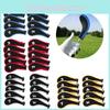 Complete Set Of 10pcs Golf Club Iron Head Covers With Zipper And Printed Numbers
