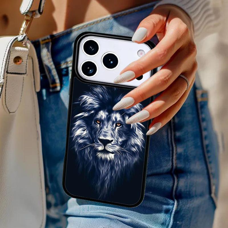 Animal Lion Wolf Tiger Phone Case For iPhone 17 Air 14 15 13 12 Max Cover For Apple 14 15 16 16e 11 Pro Max Plus Coque