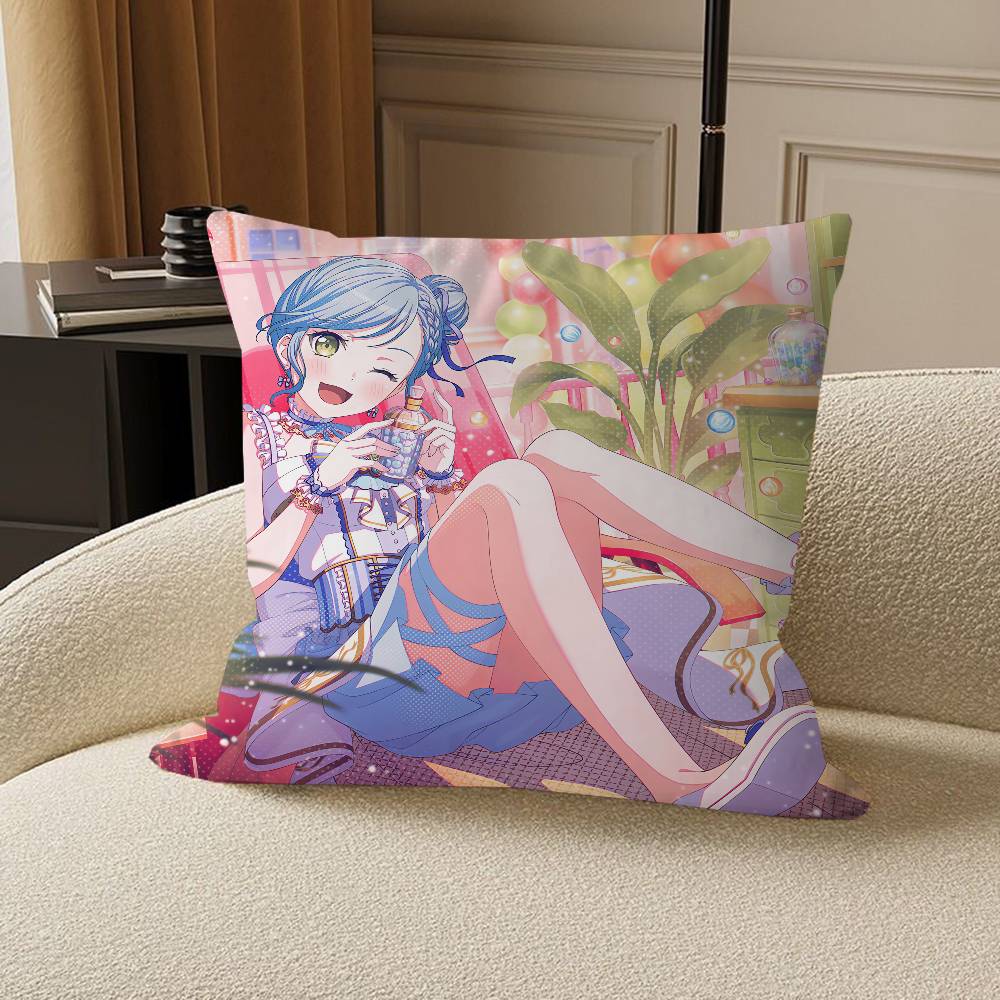 BanG Dream-Hikawa Hina Pillow Anime Pillow Sofa Bed Head Pillow Cover Cushion Cover 45x45 Cm Fashion