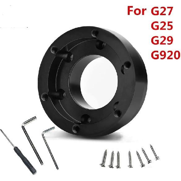 Lumclaw For Logitech G29 G920 G923 13 Inch Steering Wheel Adapter Plate 70Mm Pcd Racing Car Game Modification (Silver)