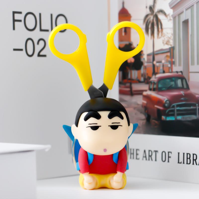 Crayon Shin-Chan Scissor Storage Cute Cartoon Originality Modeling Storage Ornament Office Desktop Ornament Student Gift