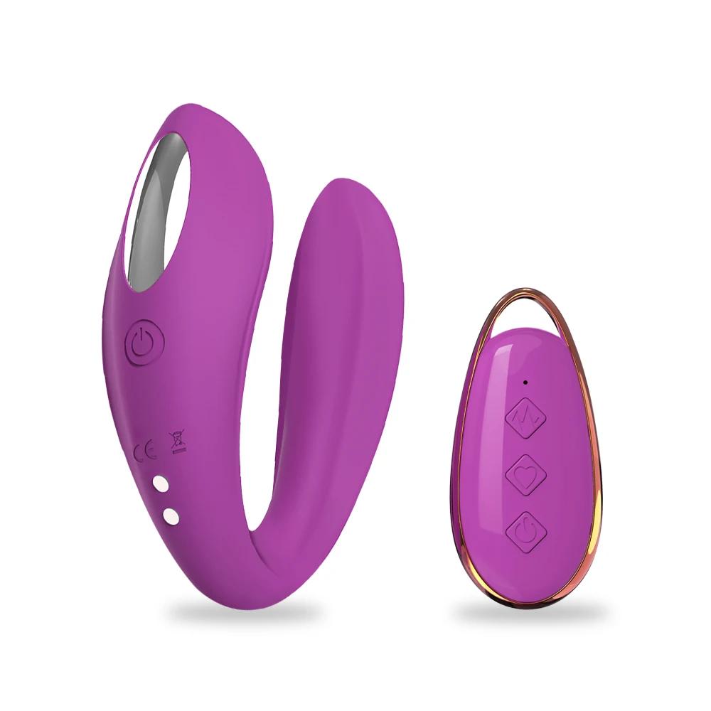 Remote Control Penetration Vibrator for Women Double Penis Clitoris Stimulator Wireless Vibrator Sex Toys for Adults Couple