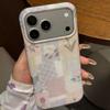 Einzigartige florale quadratische Muster iPhone 15 Pro Max Hülle Stoßfest Vollkantenschutz für Apple 16 17 Pro Max Handyhülle