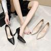 High Heels Women's Spring Summer New Commuter Pointed Stiletto Professional Work Shoes Not Tired Feet Single Shoes