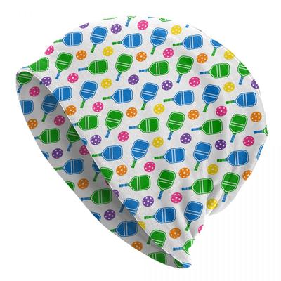 Pickleball Green Blue Rackets Balls Accessories Slouchy Beanie Paddle Sport Skullies Cap Windproof Beanies Hats Wonderful Gift