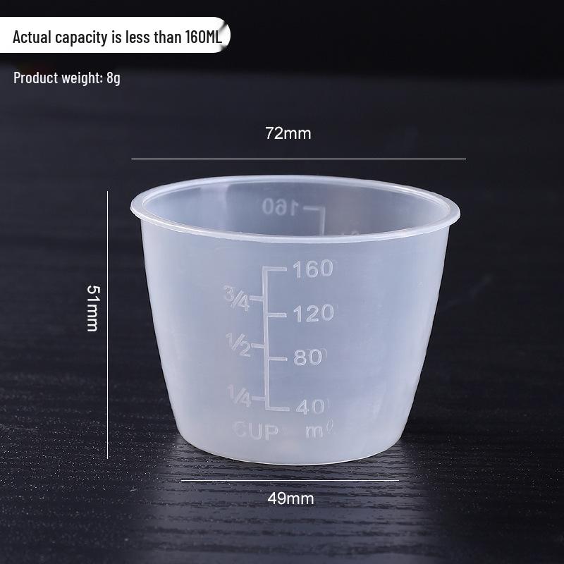 160ml Transparent Food-Grade PP Measuring Cup for Rice Cooker