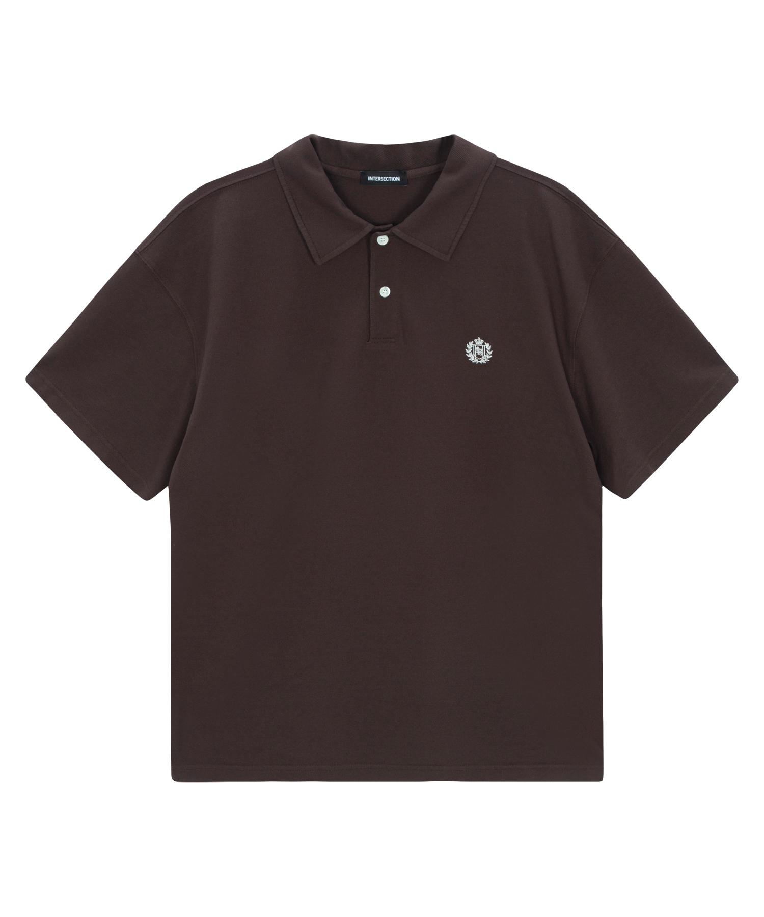 Washed Silket Polo Shirt [Brown] Brown/Brown 2
