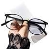 FEISEDY Blue Light Blocking Fashion Glasses with Photochromic Outdoor Indoor Transparent Computer Ultra UV Stylish Boston Style for Men and B1238