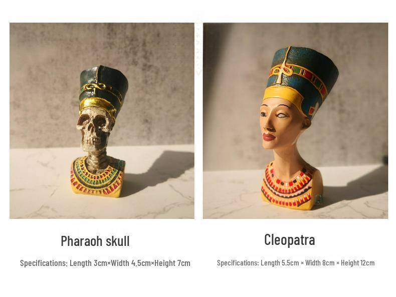 Xianci Ägyptisches Figurenset: Pyramide, Sphinx, Obelisk, Mumie und Pharao-Dekor für Kinderzimmer.